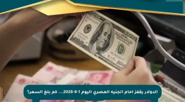 الدولار يقفز أمام الجنيه المصري اليوم 1-8-2028… كم بلغ السعر؟